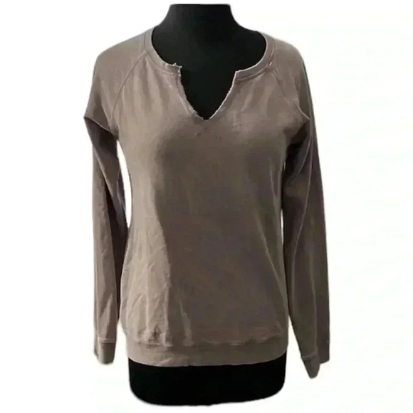 Mona B Lilac Purple French Terry Cotton Top NWT Size S - Picture 1 of 7
